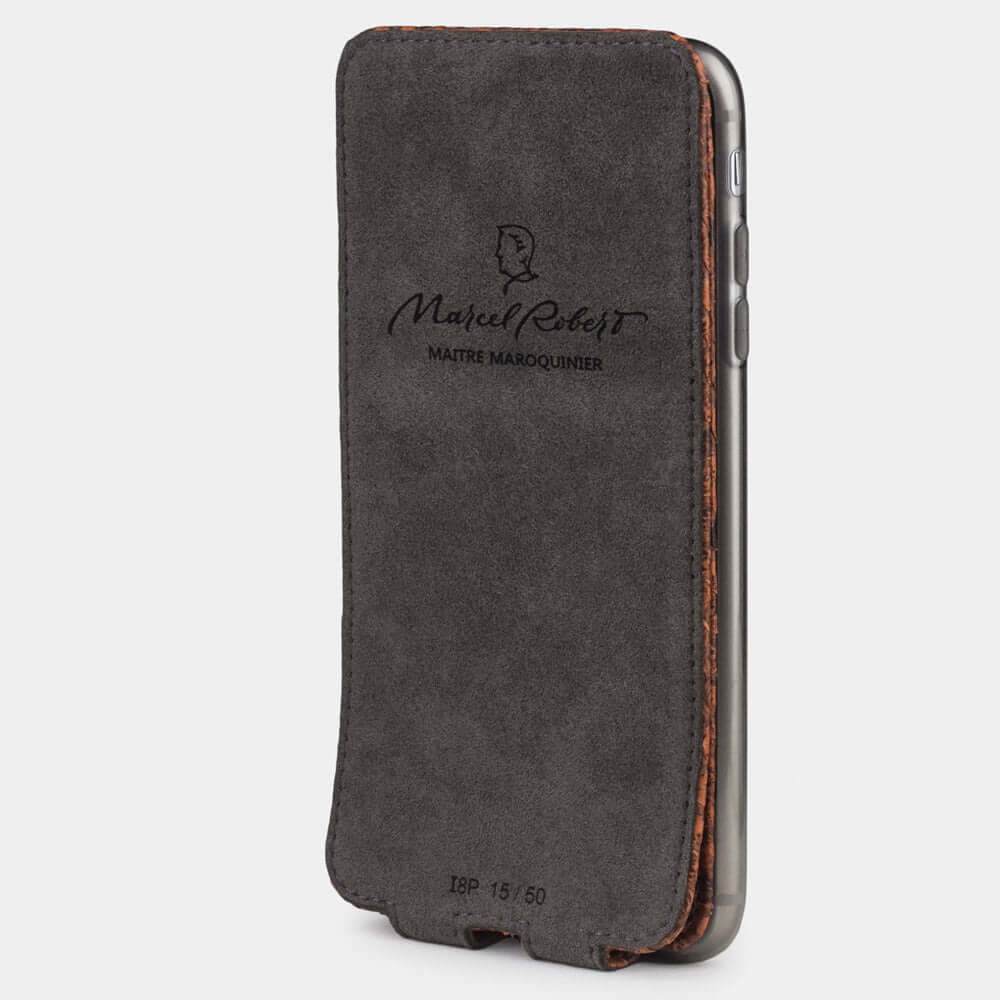 Leather Case iPhone SE Leather Python Gold | Marcel Robert - 2