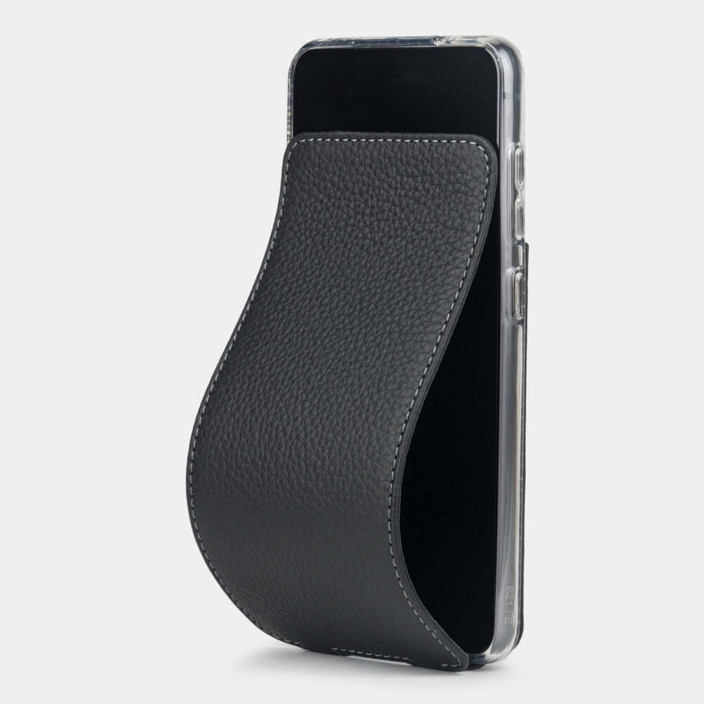Leather Flip Case Galaxy S21 FE Black | Marcel Robert - 0