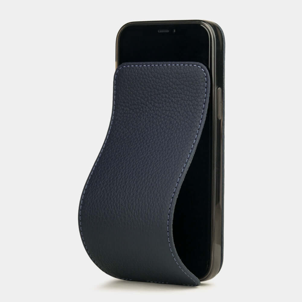 Premium Leather Case iPhone 12 Pro Blue | Marcel Robert - 1