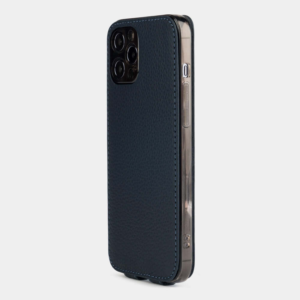 Premium Case iPhone 12 mini Blue Leather | Marcel Robert - 1