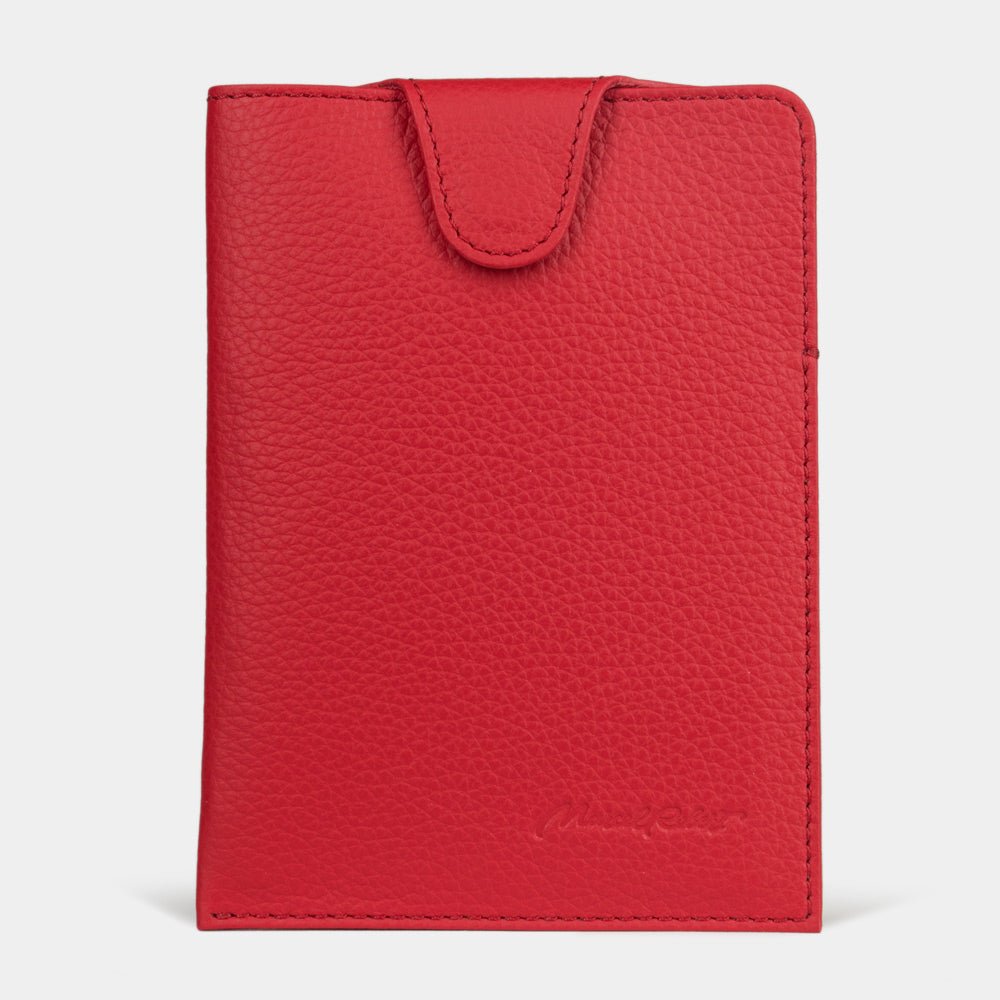 Passport Holder London with Red Leather | Marcel Robert - 0