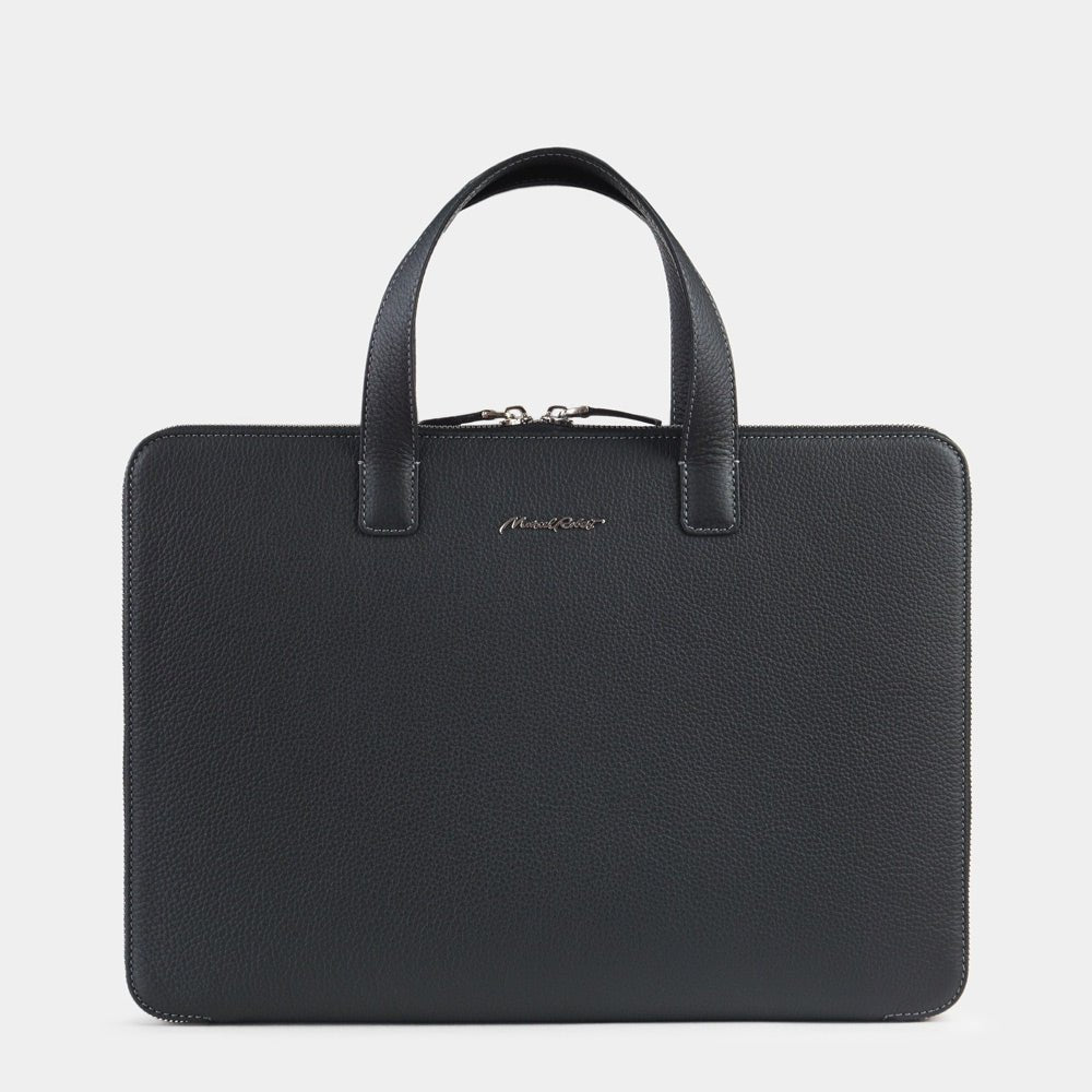 Premium Black Leather Laptop Bag 14'' Bocage | Marcel Robert - 2