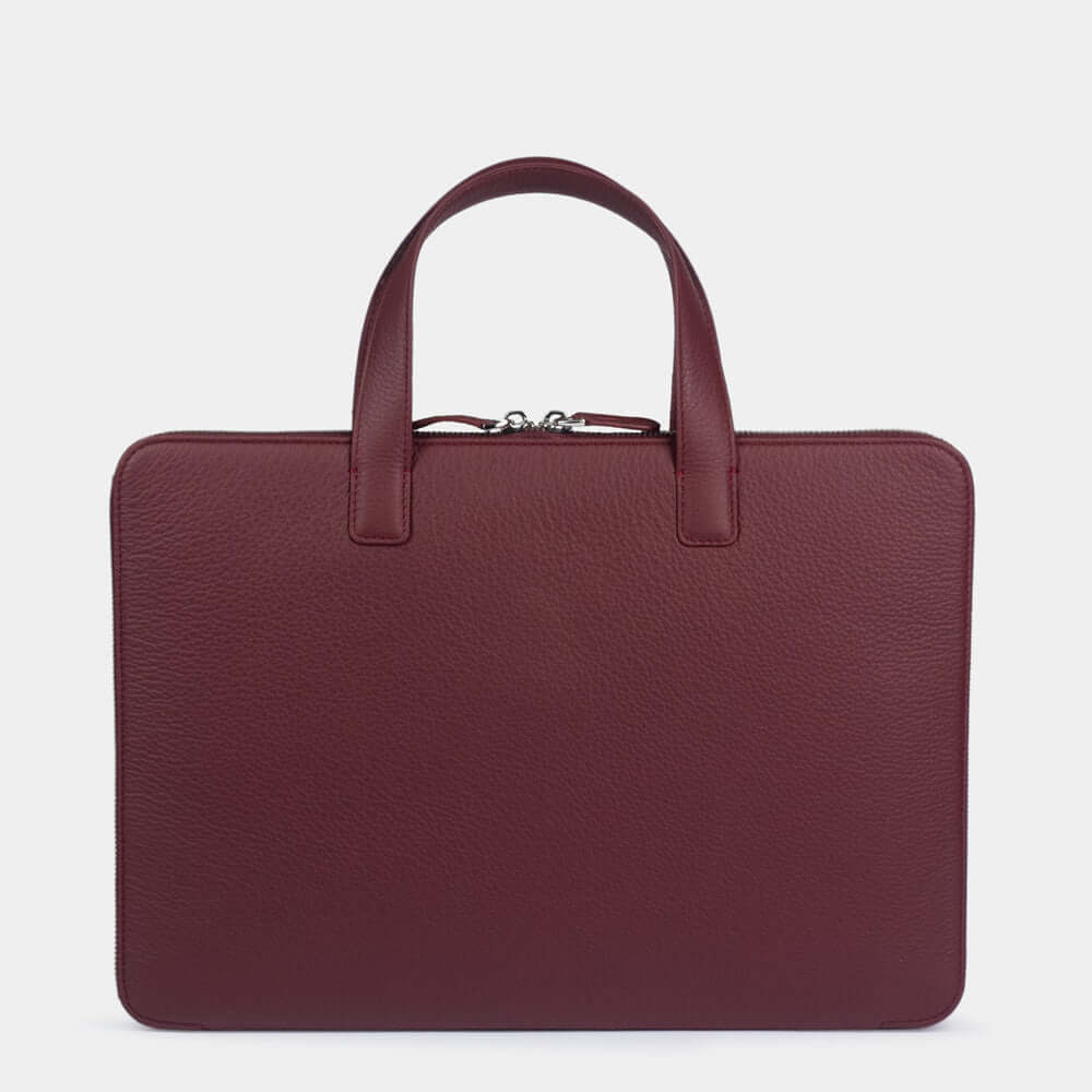 Dark Red Notebook Bag 14'' Natural Leather | Marcel Robert - 1