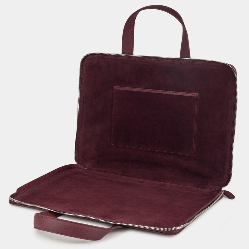 Dark Red Notebook Bag 14'' Natural Leather | Marcel Robert - 2