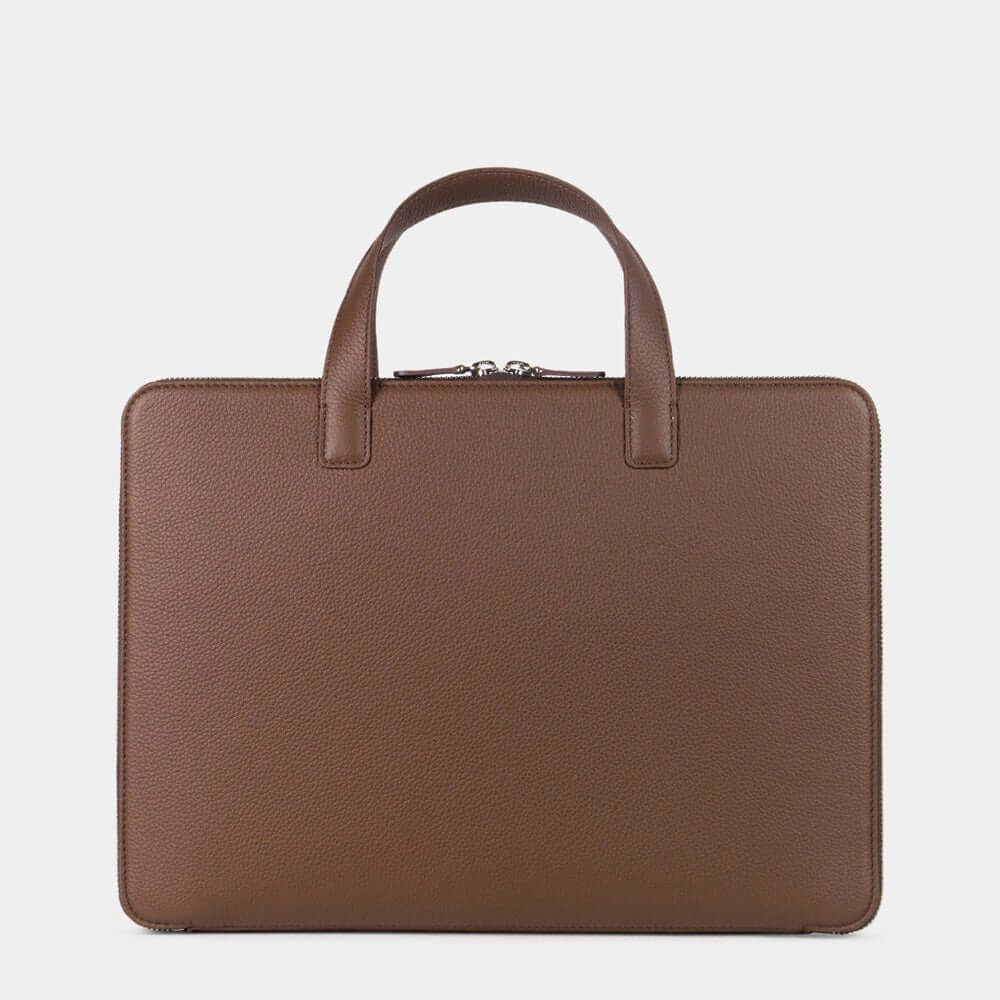 Leather Notebook Bag 14'' Bocage Brown | Marcel Robert - 1