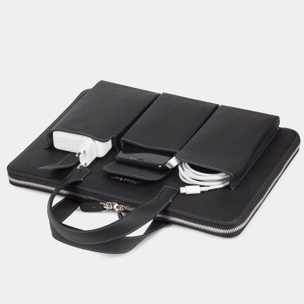 notebook bag 14'' Bocage with Pockets black