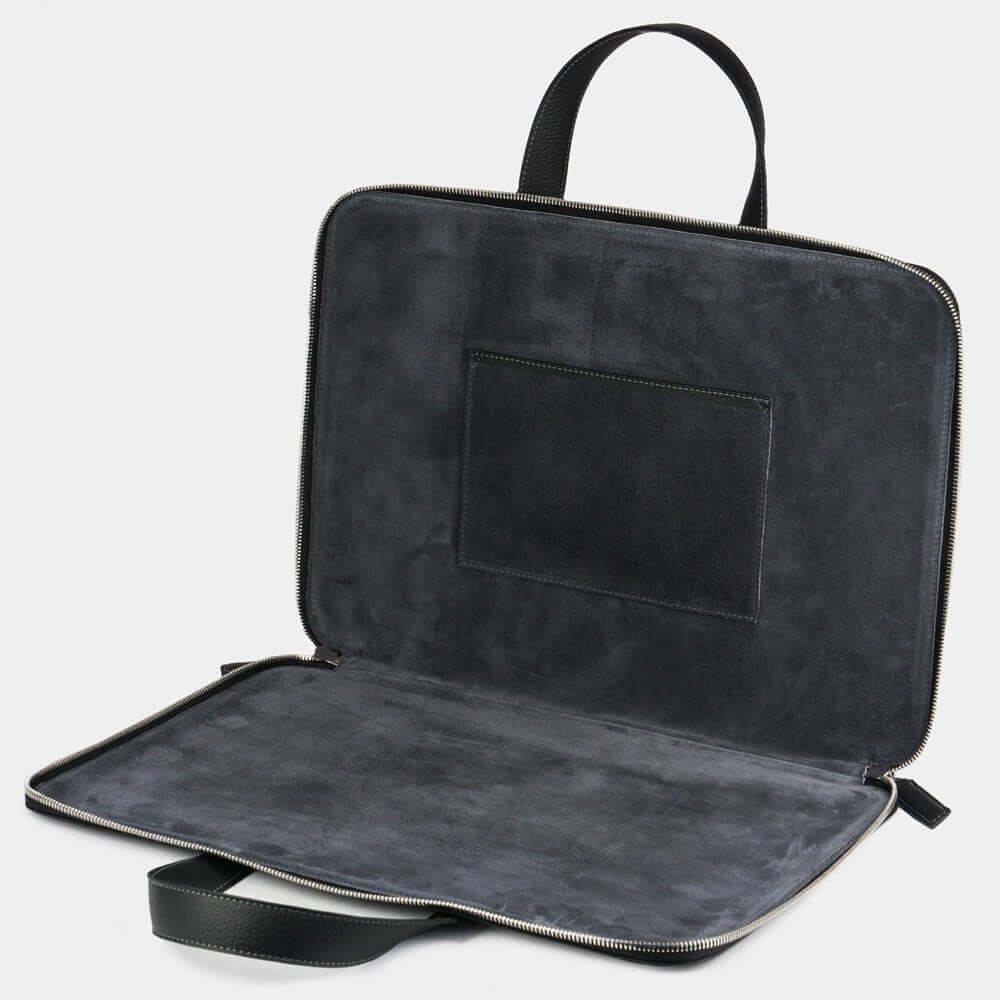 Black Notebook Bag 17'' Bocage, Real Leather | Marcel Robert - 2