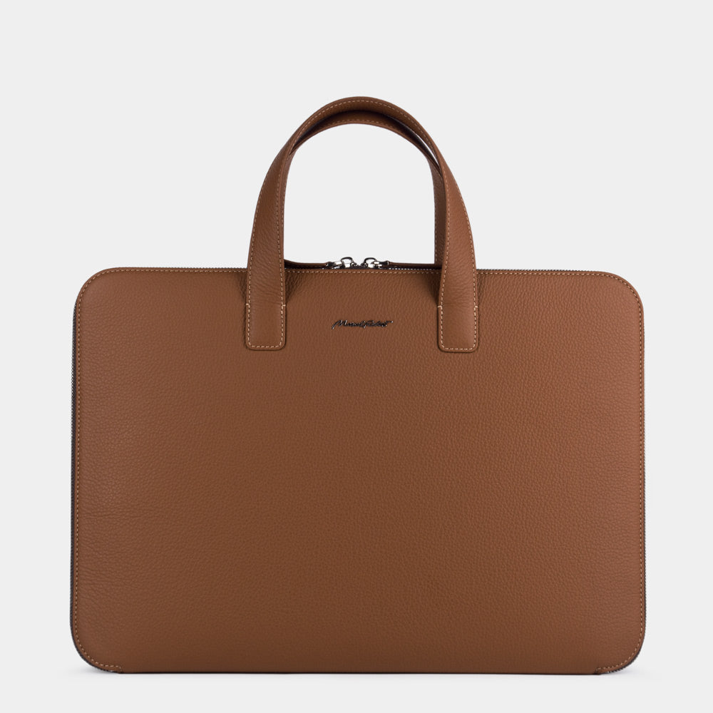 bag notebook bag 17'' leather gold