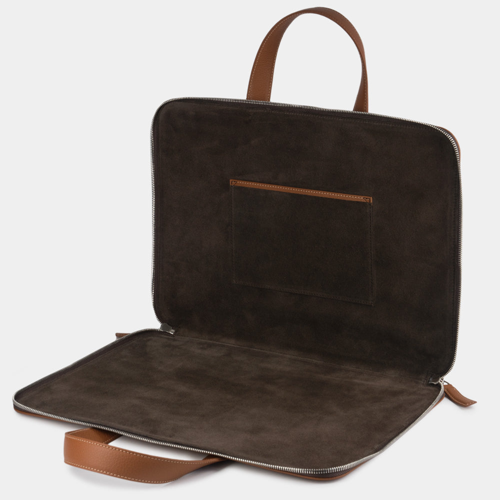 bag notebook bag 17'' leather gold