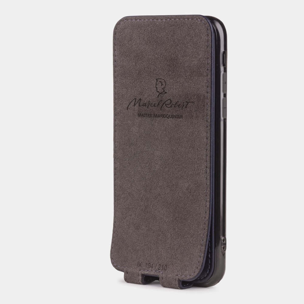 Leather Case for iPhone X/XS in Blue | Marcel Robert - 4