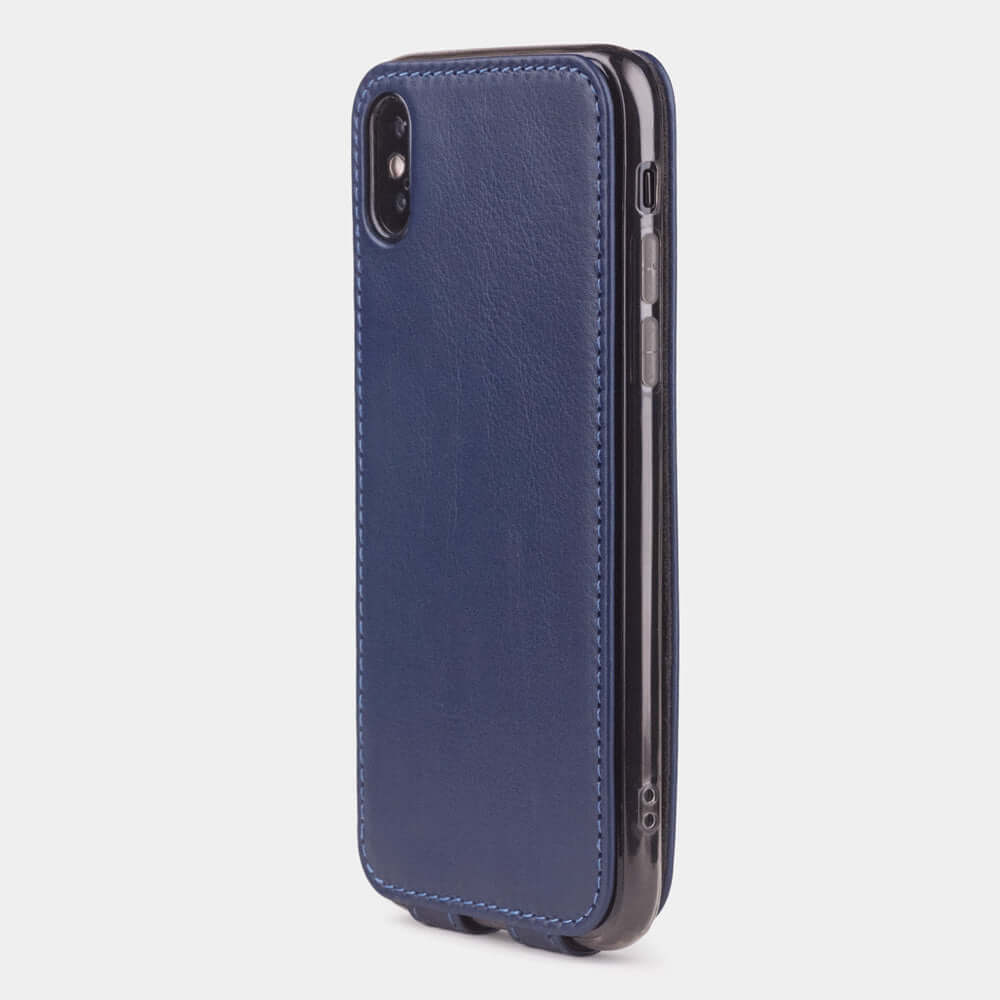 Leather Case for iPhone X/XS in Blue | Marcel Robert - 7