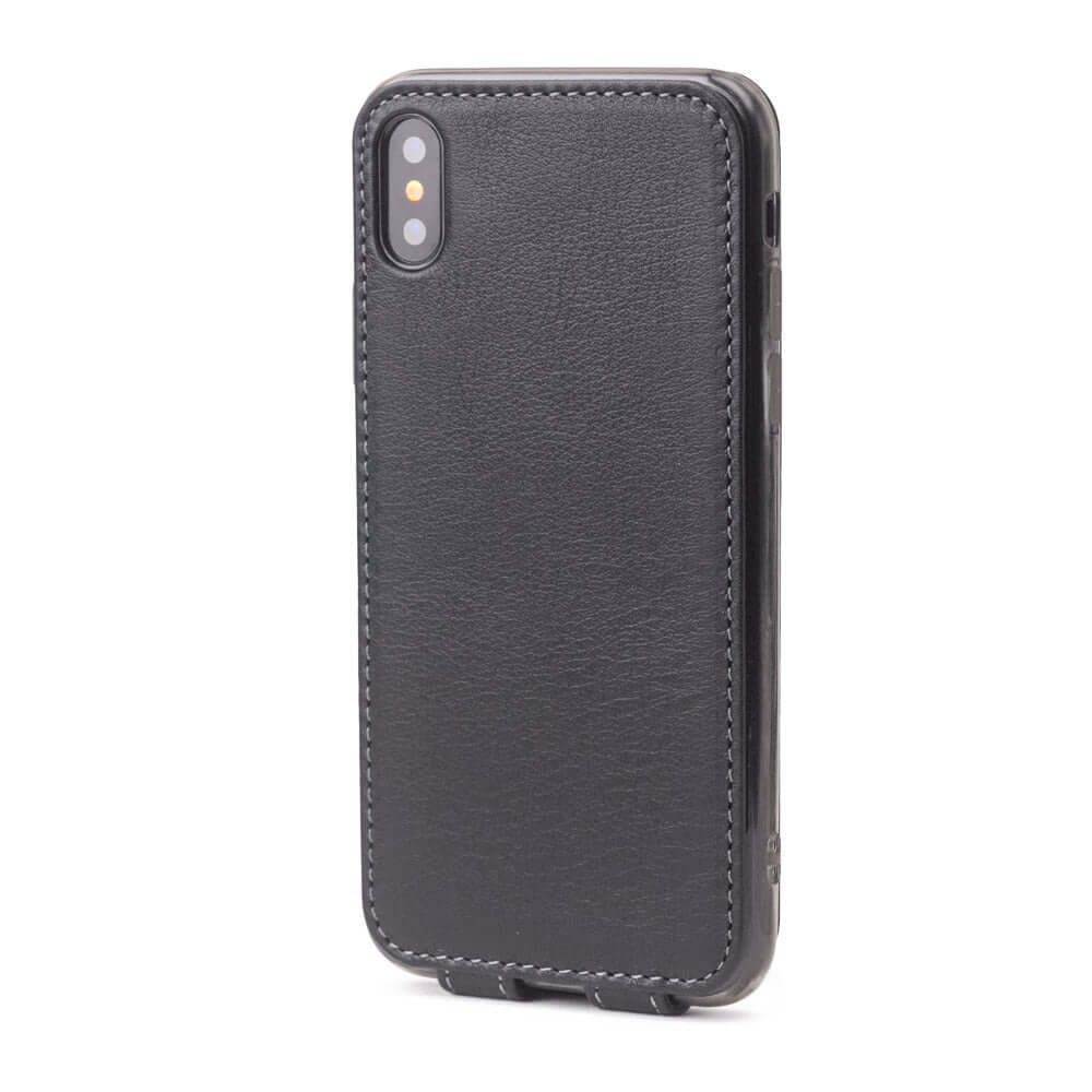 Premium Leather Case iPhone X/XS Black | Marcel Robert - 5