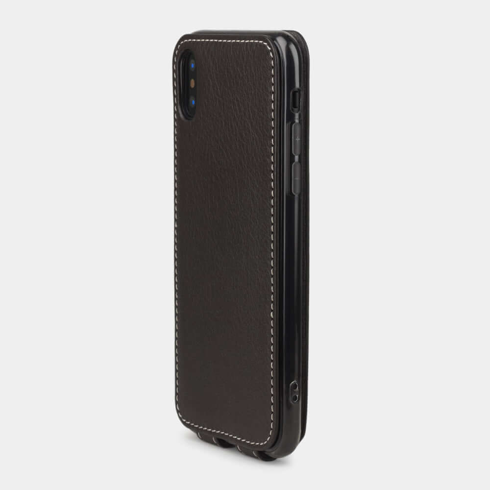 Premium Leather Case iPhone X/XS Brown | Marcel Robert - 5