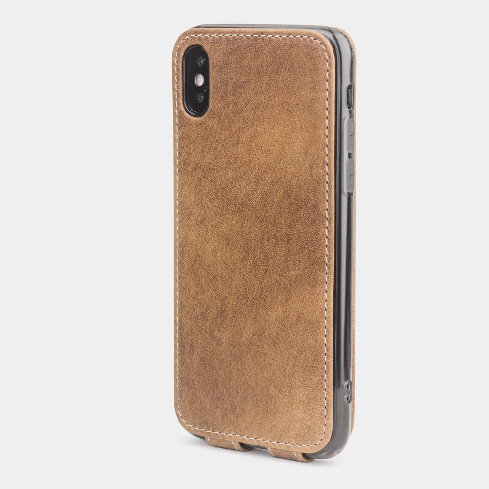 Vintage Leather Case iPhone X/XS Brown | Marcel Robert - 6