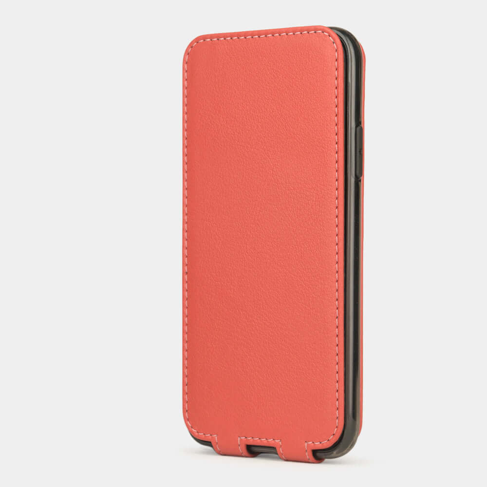 Premium Leather Case iPhone X/XS Red Coral | Marcel Robert - 3