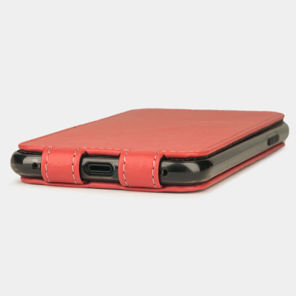 Premium Leather Case iPhone X/XS Red Coral | Marcel Robert - 7