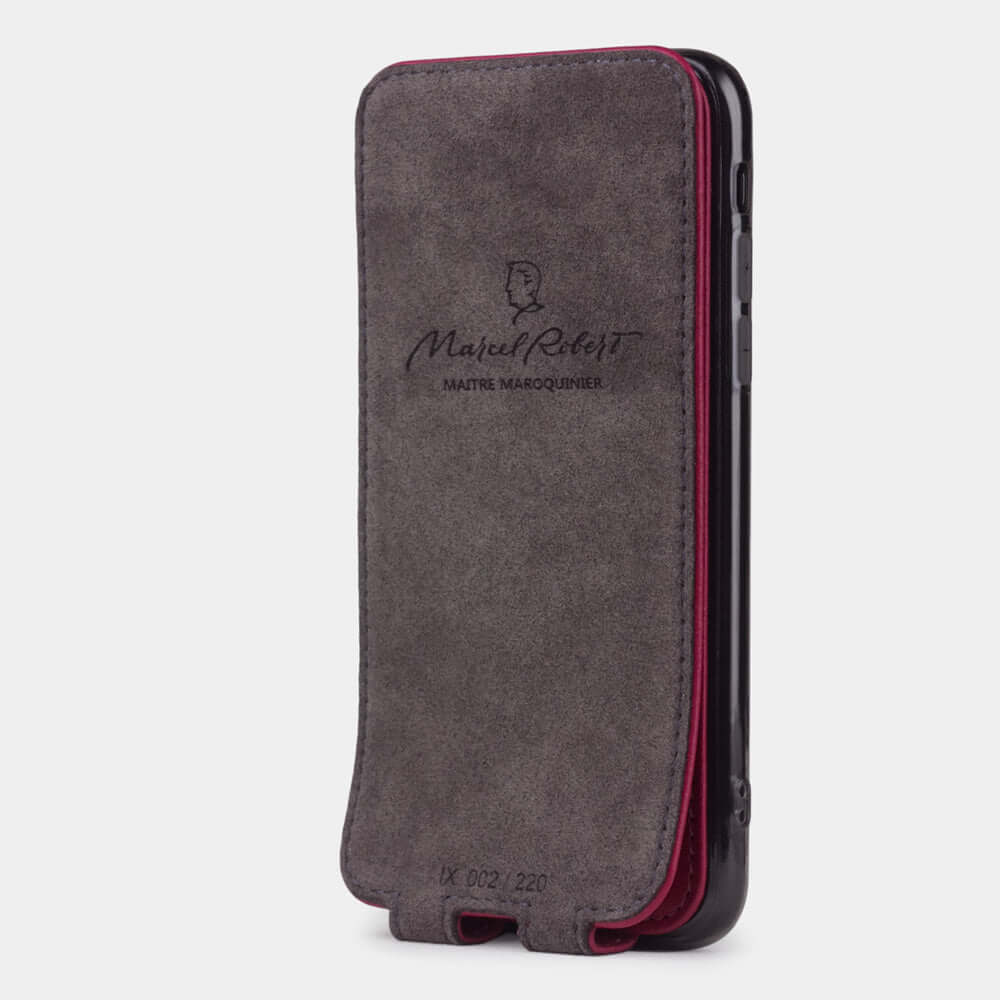 Leather Case for iPhone X/XS Rose Fushia | Marcel Robert - 4