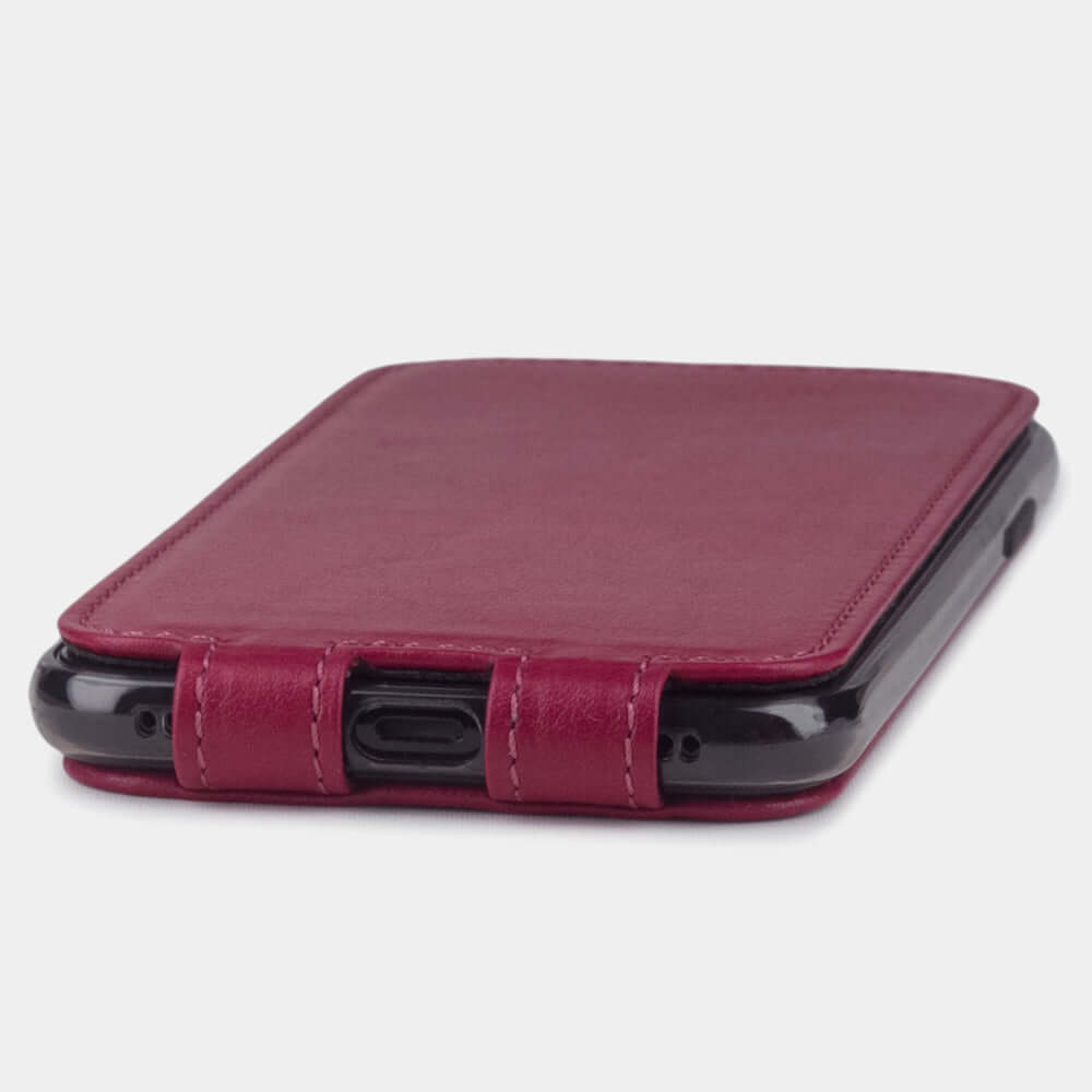 Leather Case for iPhone X/XS Rose Fushia | Marcel Robert - 5
