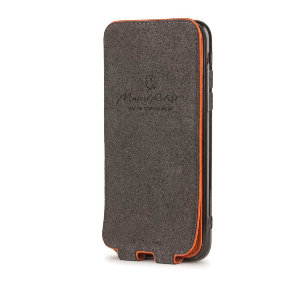 Leather Case iPhone X/XS Bright Orange | Marcel Robert - 4