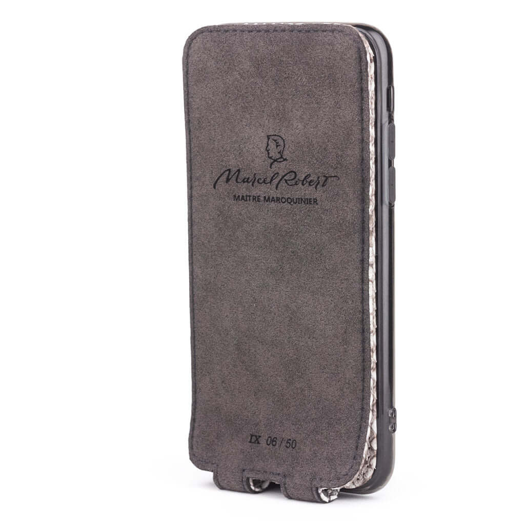 Natural Python Leather Case iPhone X/XS | Marcel Robert - 4