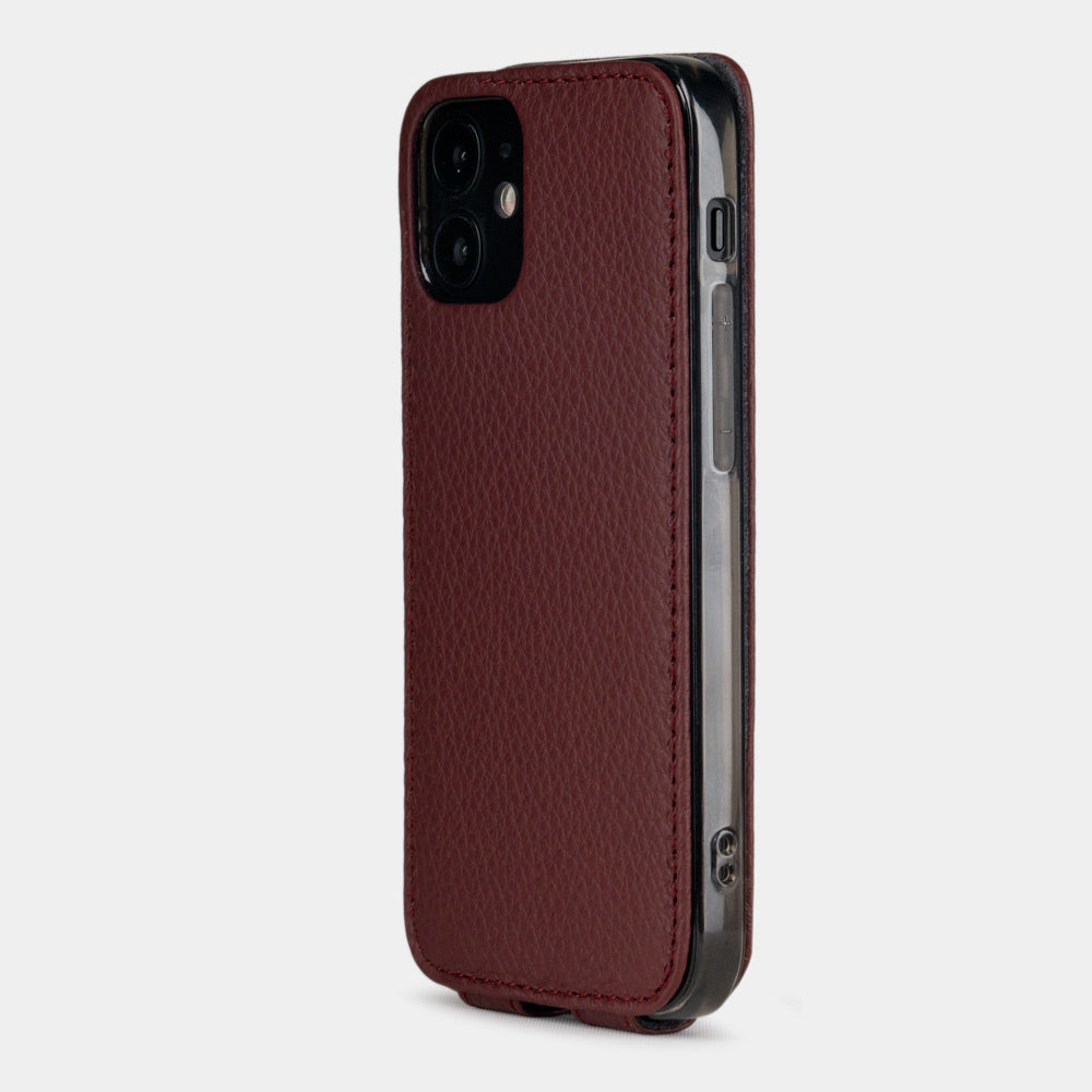 Premium Leather Case iPhone 12 mini Bordeaux | Marcel Robert - 4