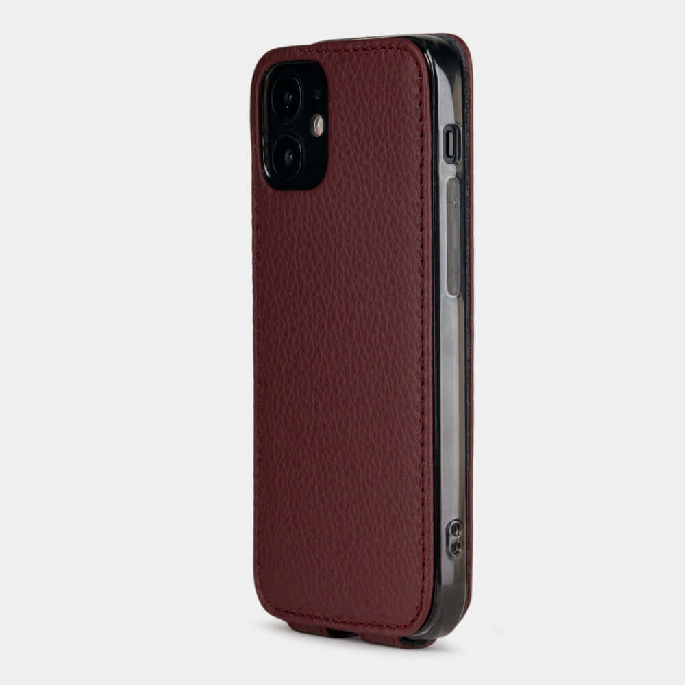 Premium Leather Case iPhone 12 mini Bordeaux | Marcel Robert - 4