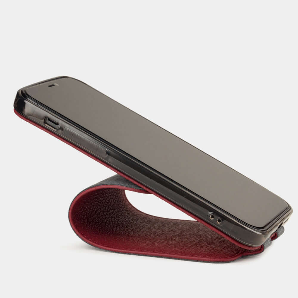Premium Leather Case iPhone 12 mini Cherry | Marcel Robert - 3