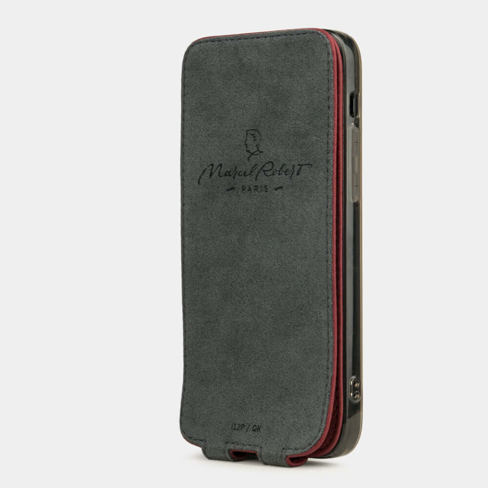 Premium Leather Case iPhone 12 mini Cherry | Marcel Robert - 4