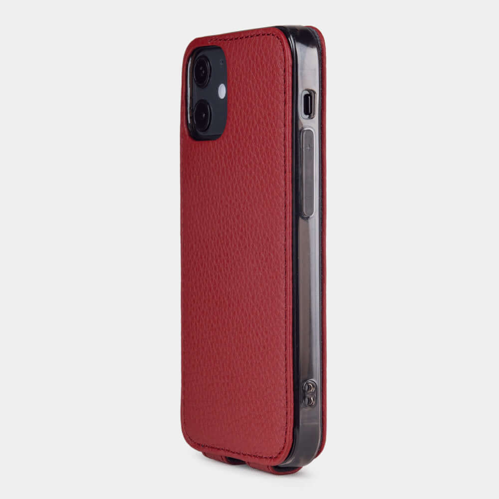 Premium Leather Case iPhone 12 mini Cherry | Marcel Robert - 5