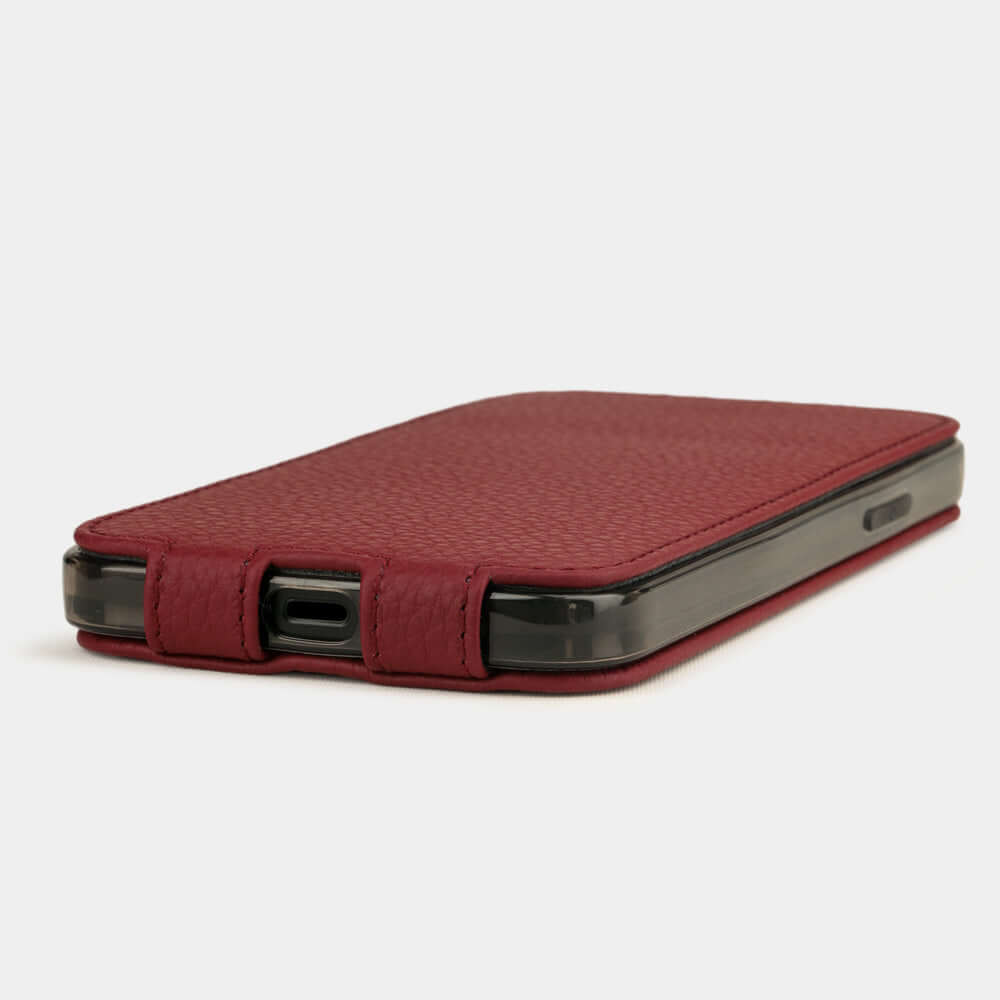 Premium Leather Case iPhone 12 mini Cherry | Marcel Robert - 6