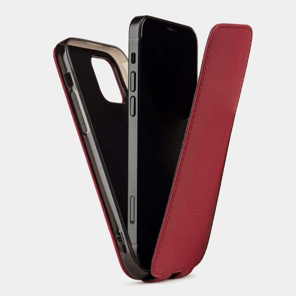 Premium Leather Case iPhone 12 mini Cherry | Marcel Robert - 7