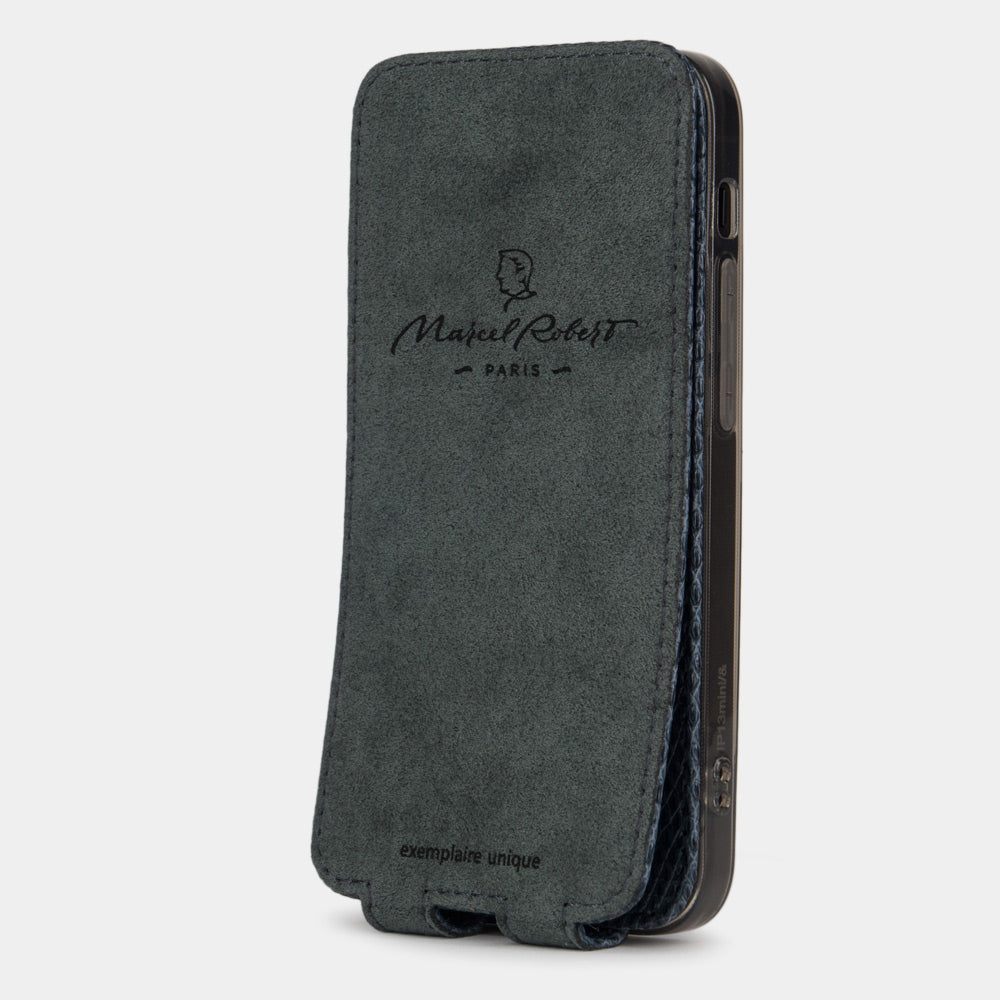 Premium Lizard Case iPhone 13 Pro Max Blue | Marcel Robert - 3