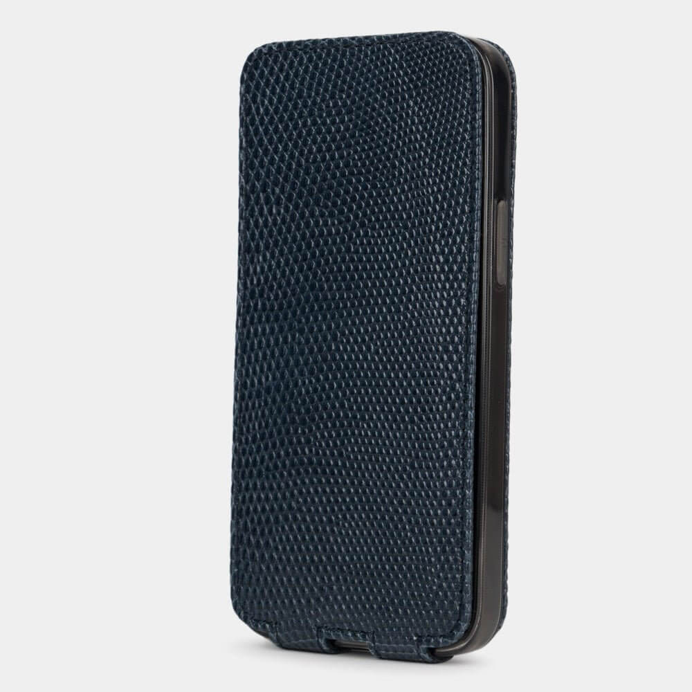 Premium Lizard Case iPhone 13 Pro Max Blue | Marcel Robert - 2