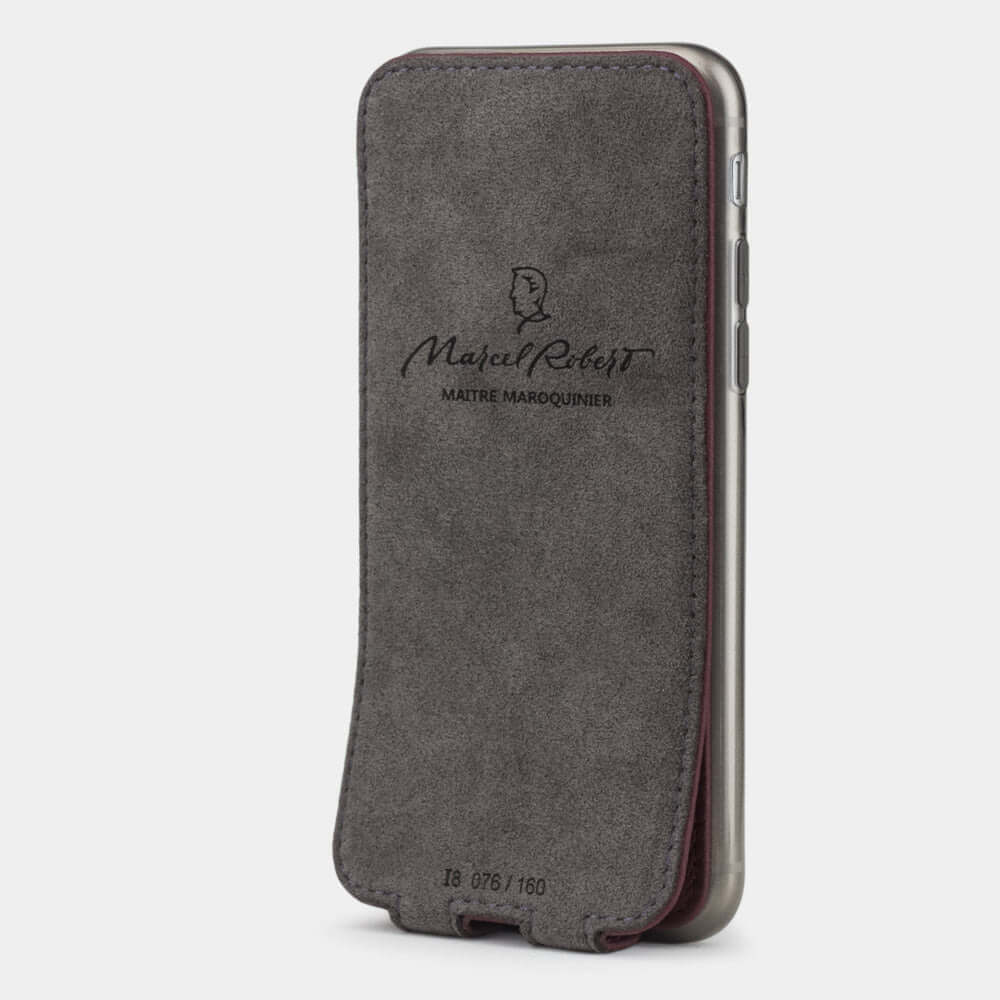 Premium Leather Case iPhone SE 2020 Bordeaux | Marcel Robert - 3