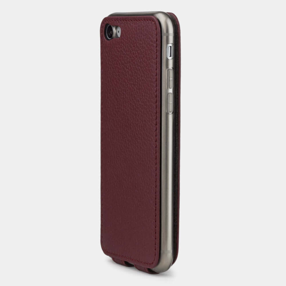 Premium Leather Case iPhone SE 2020 Bordeaux | Marcel Robert - 5
