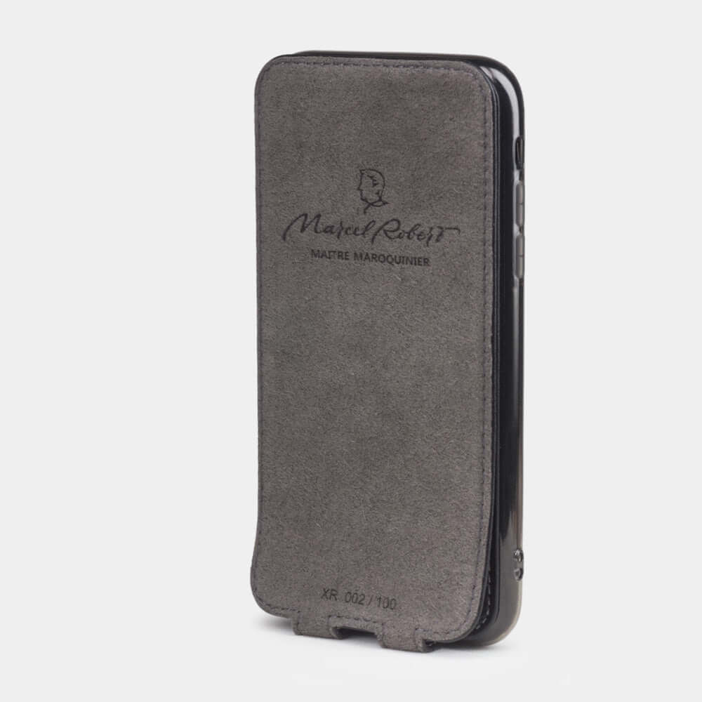 Calf Leather Case iPhone XR Black | Marcel Robert - 4