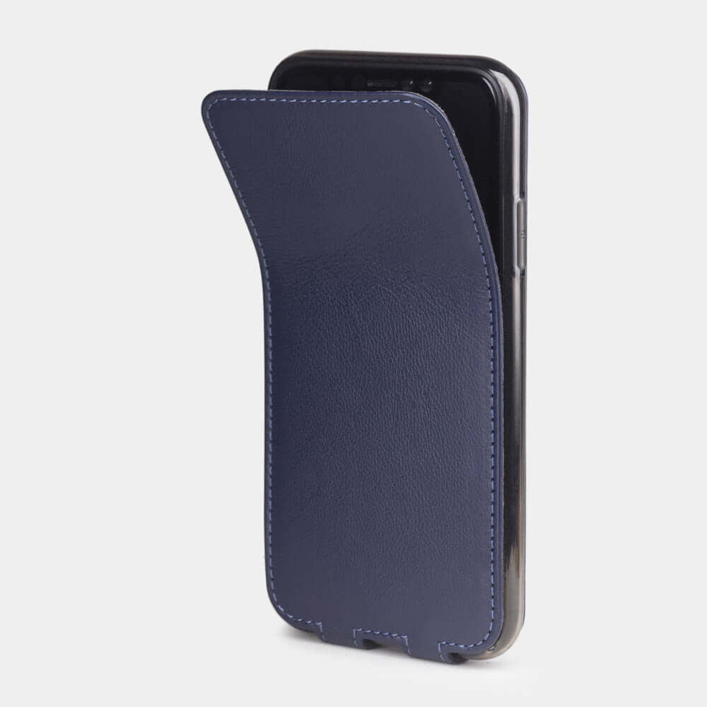 Case iPhone XR Premium Leather Blue Indigo | Marcel Robert - 1