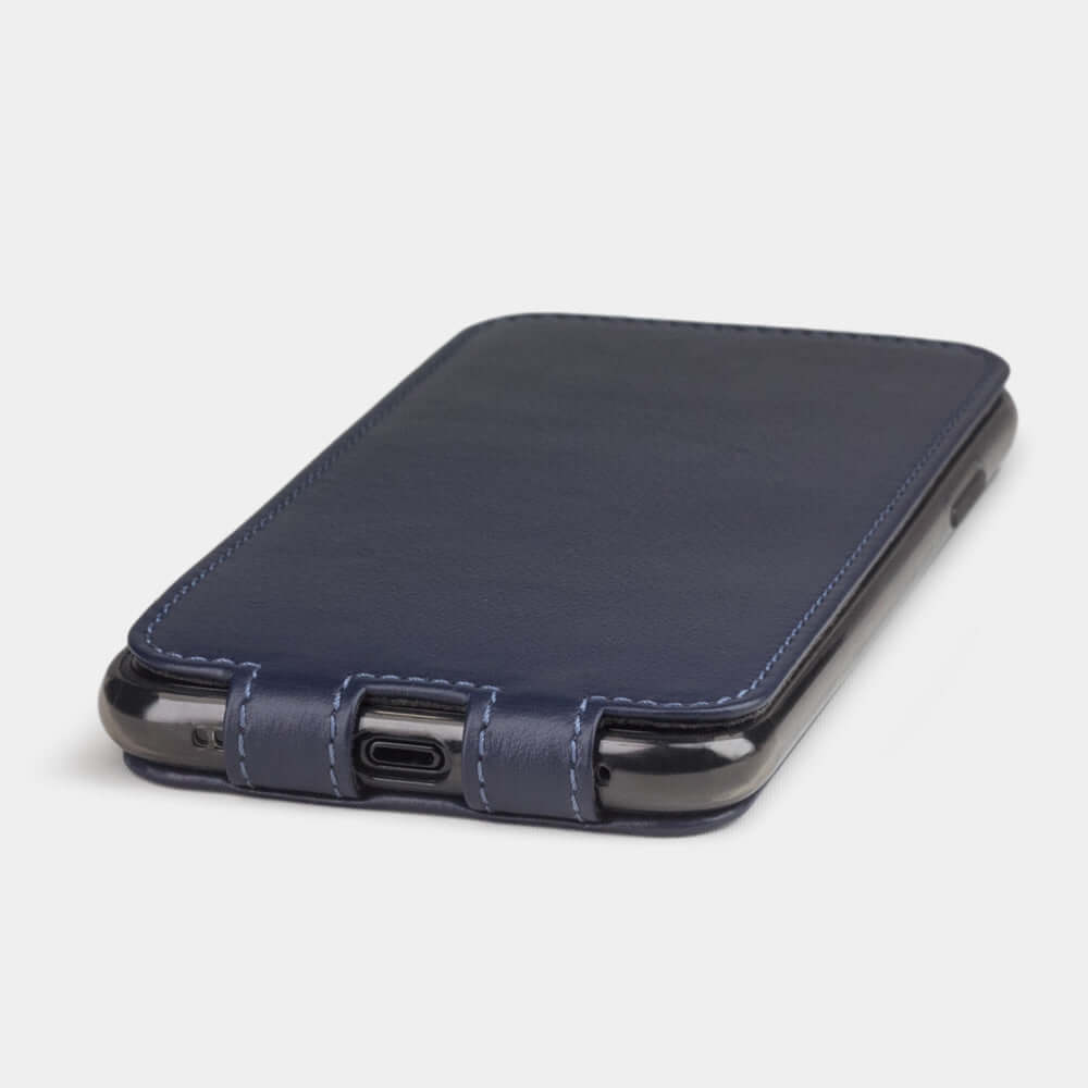 Case iPhone XR Premium Leather Blue Indigo | Marcel Robert - 5
