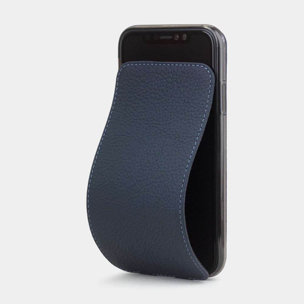 Premium Leather Case iPhone XR Blue Mat | Marcel Robert - 0