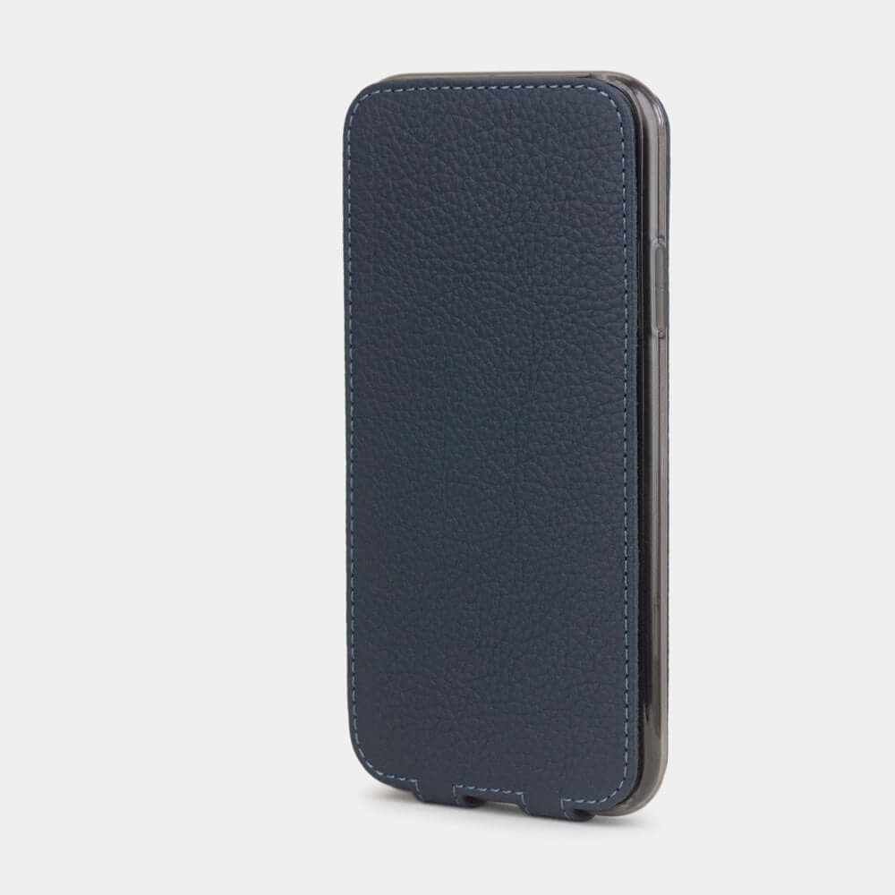 Premium Leather Case iPhone XR Blue Mat | Marcel Robert - 2