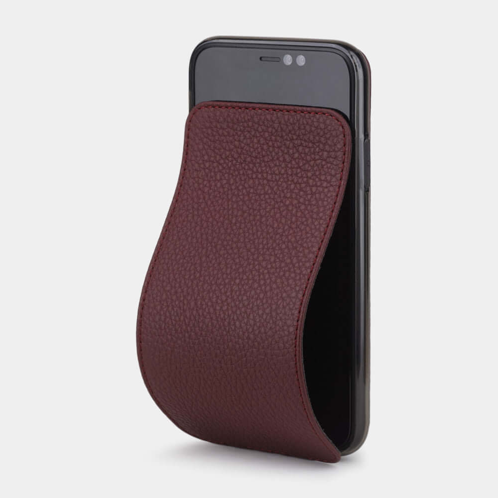 Premium Leather Case iPhone XR Bordeaux | Marcel Robert - 0