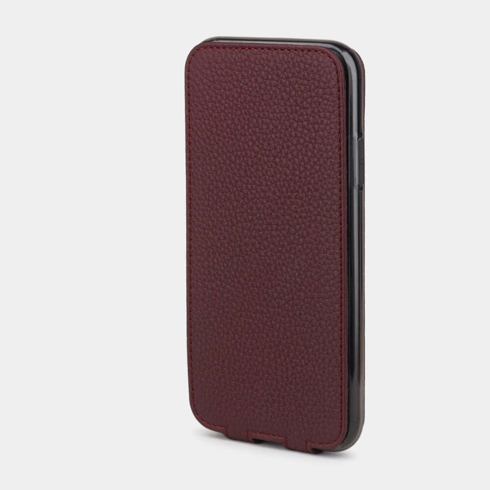 Premium Leather Case iPhone XR Bordeaux | Marcel Robert - 3
