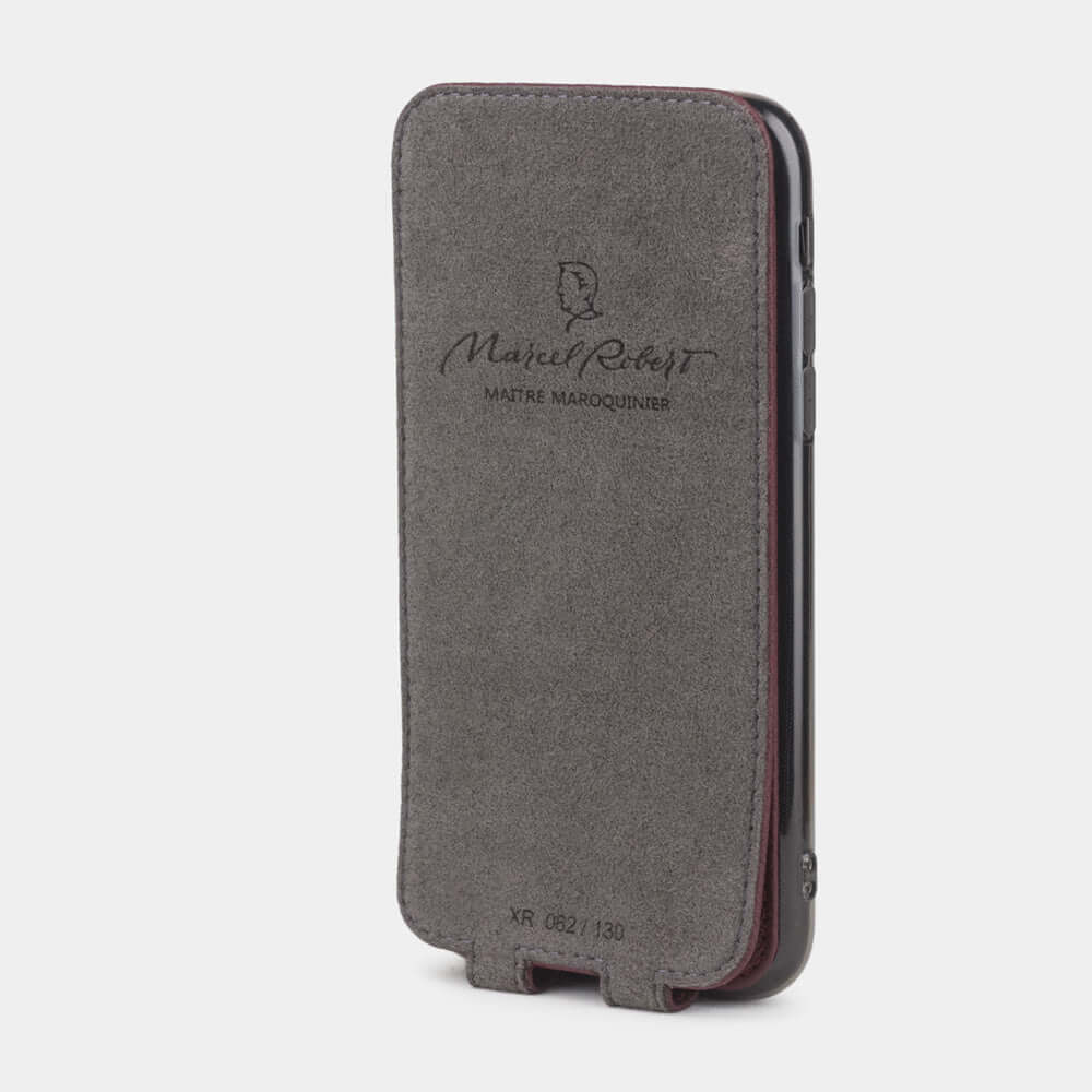 Premium Leather Case iPhone XR Bordeaux | Marcel Robert - 4