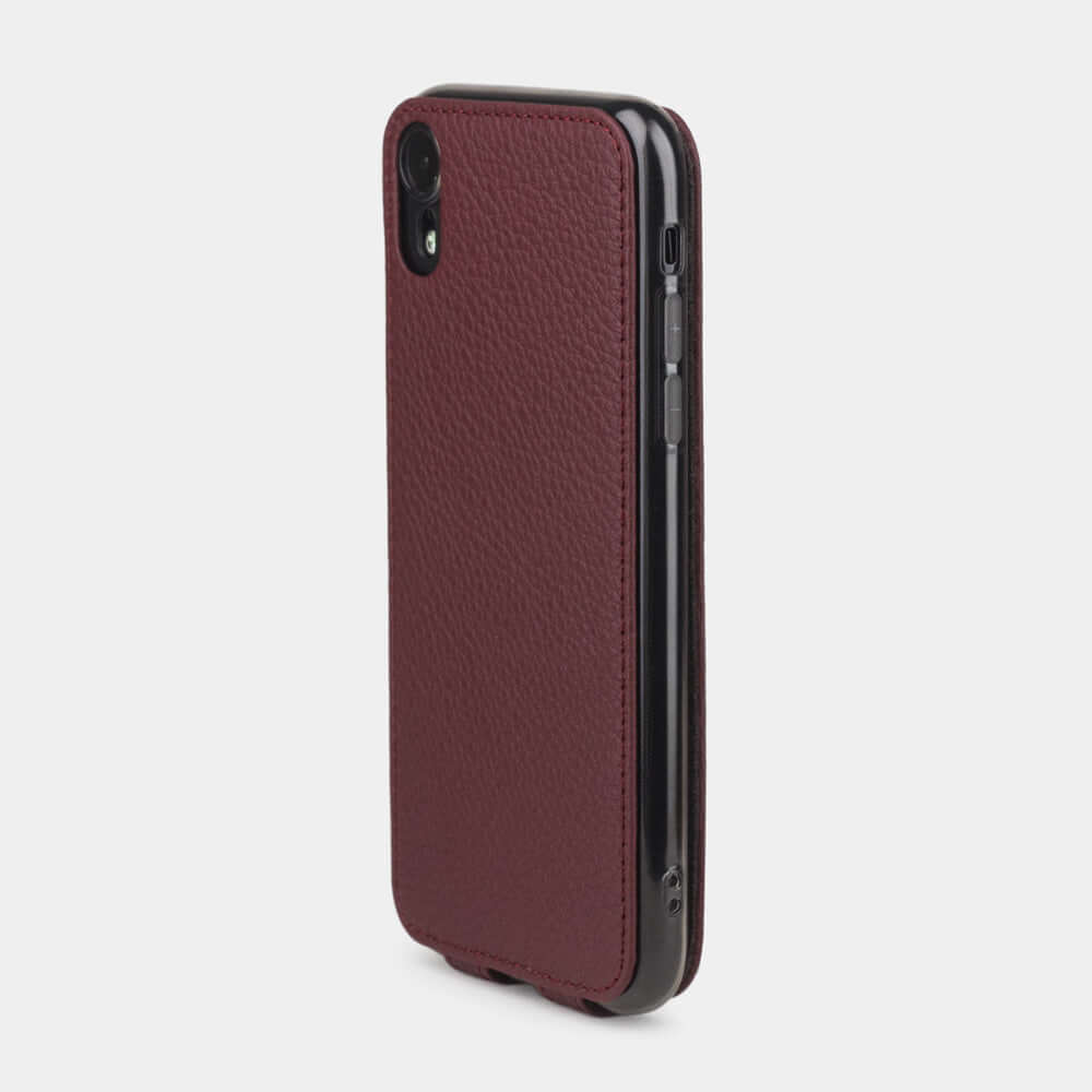 Premium Leather Case iPhone XR Bordeaux | Marcel Robert - 6