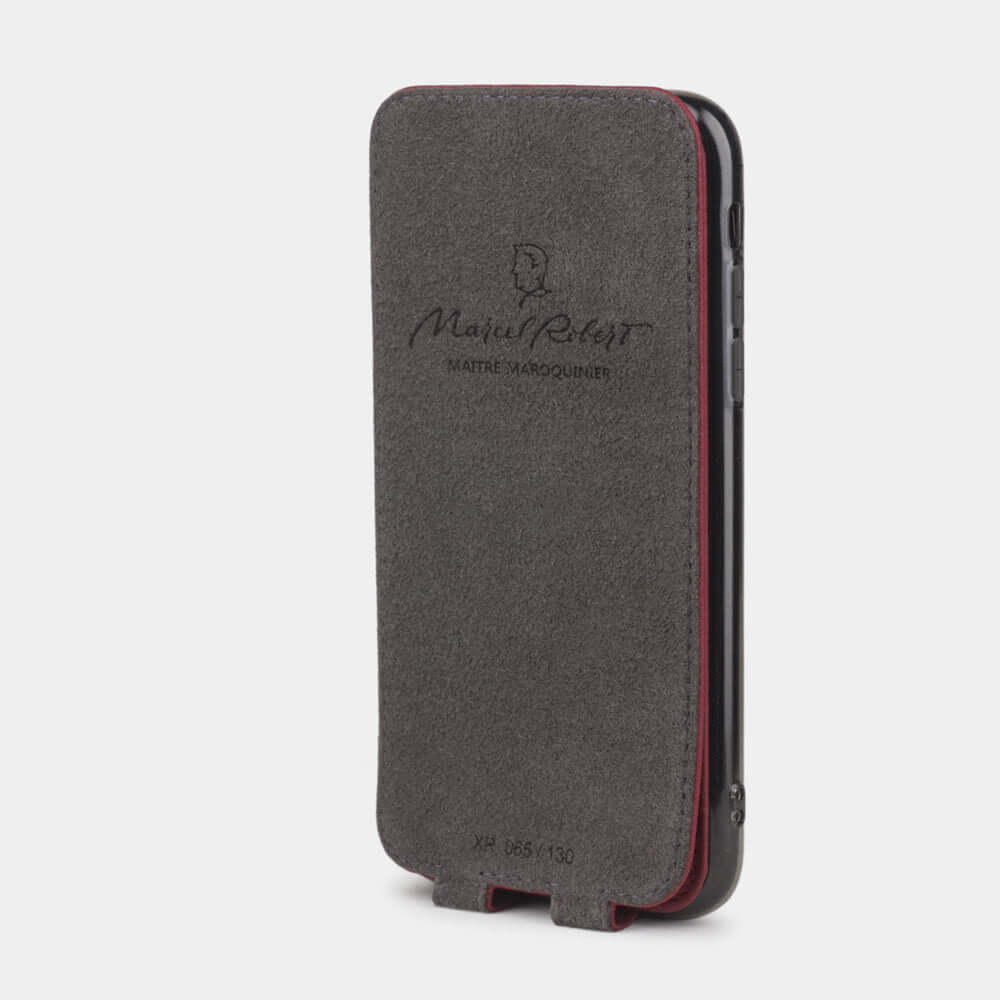 Premium Leather Case iPhone XR Red Cherry | Marcel Robert - 4