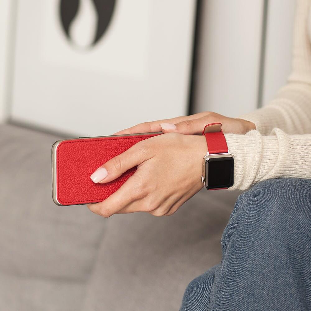 Leather Case iPhone XR Leather Red | Marcel Robert - 2