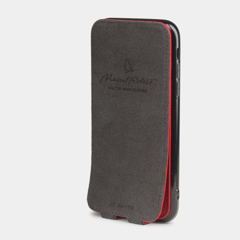 Leather Case iPhone XR Leather Red | Marcel Robert - 4