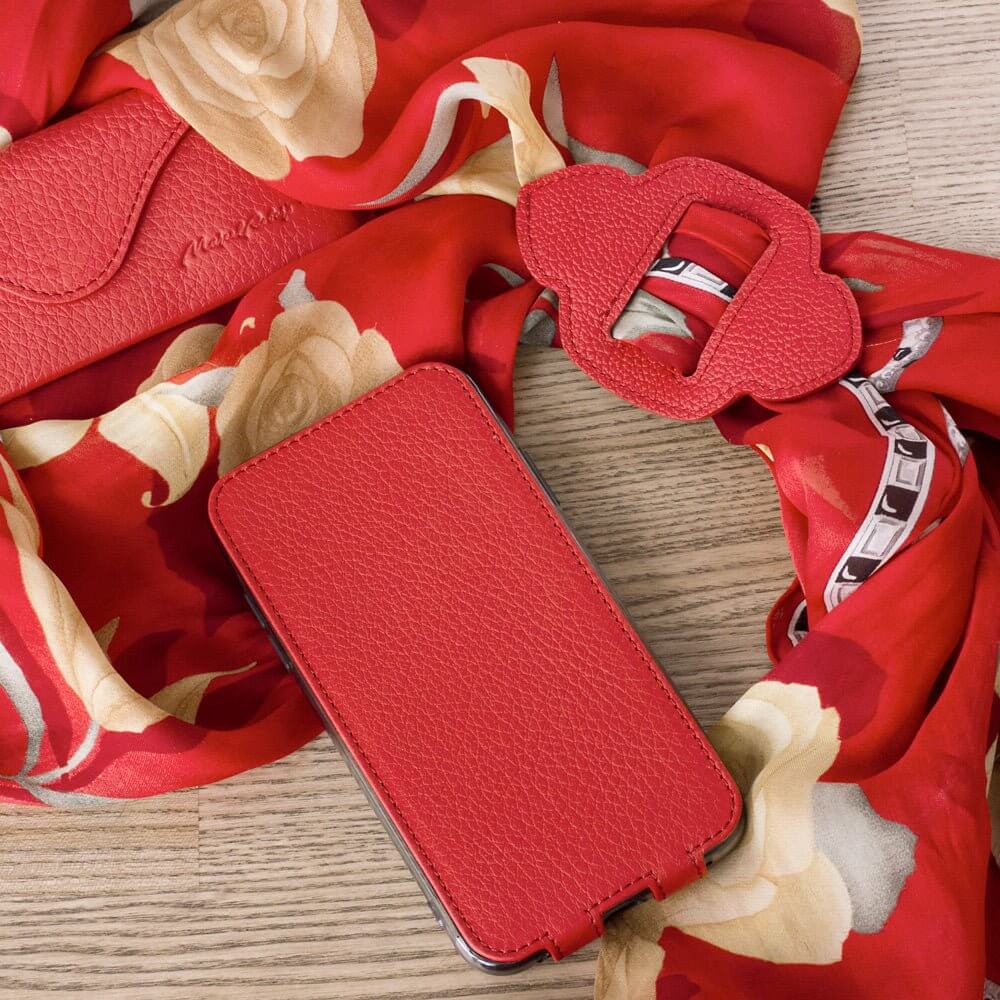 Leather Case iPhone XR Leather Red | Marcel Robert - 7