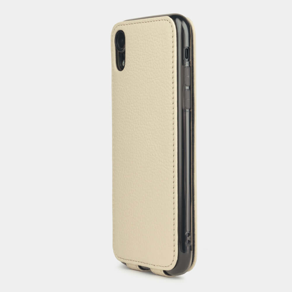 Premium Leather Case iPhone XR White Cream | Marcel Robert - 4