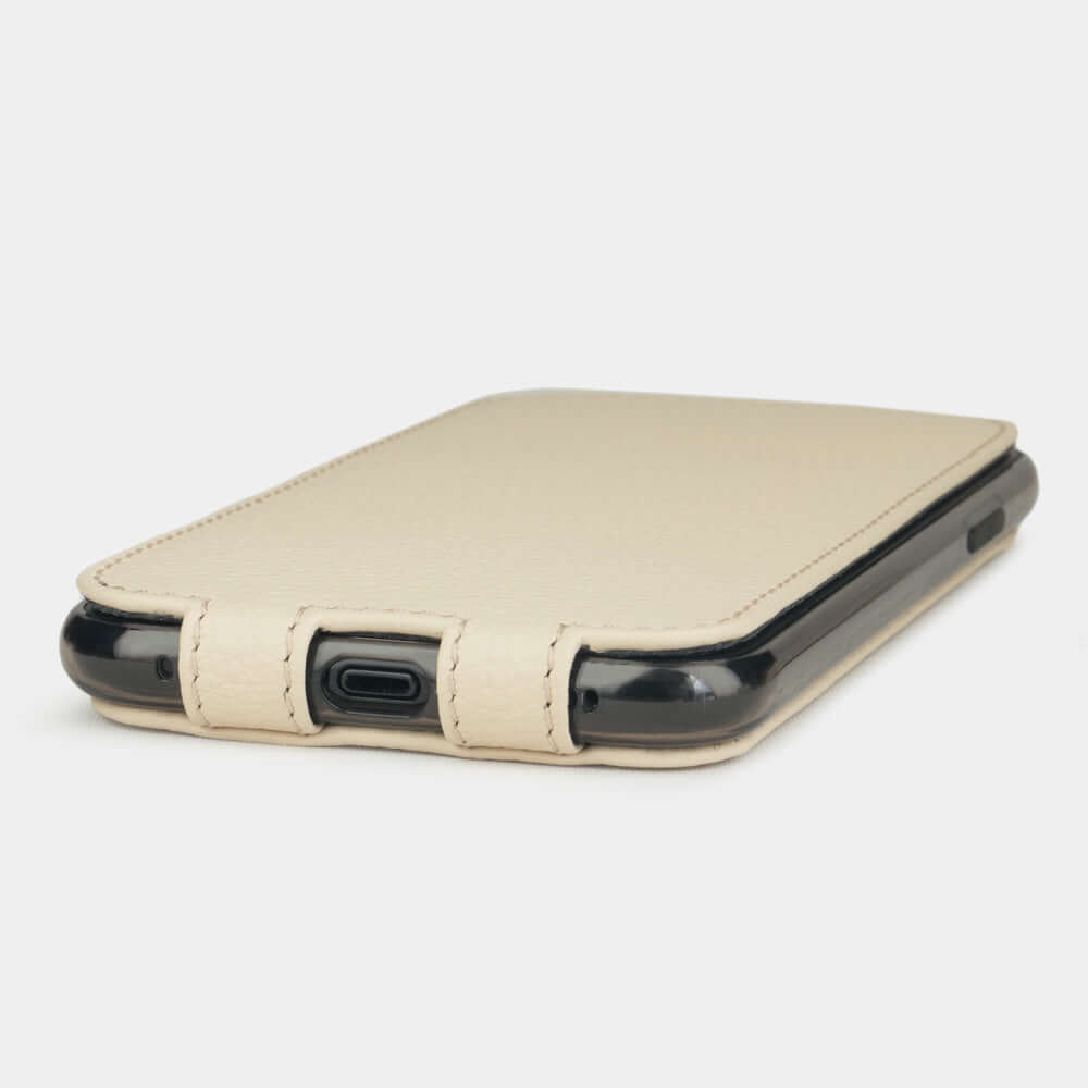 Premium Leather Case iPhone XR White Cream | Marcel Robert - 5